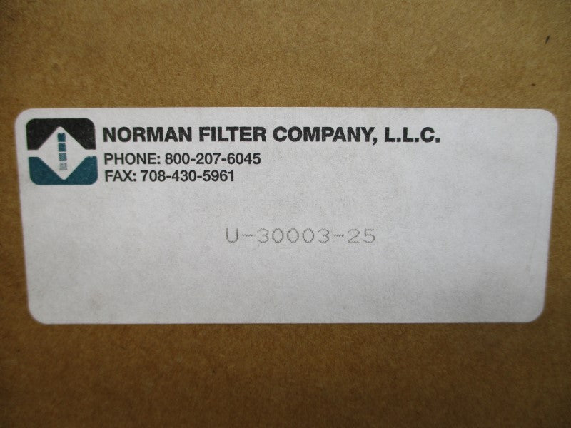 NORMAN FILTER COMPANY U-30003-25 NSFS