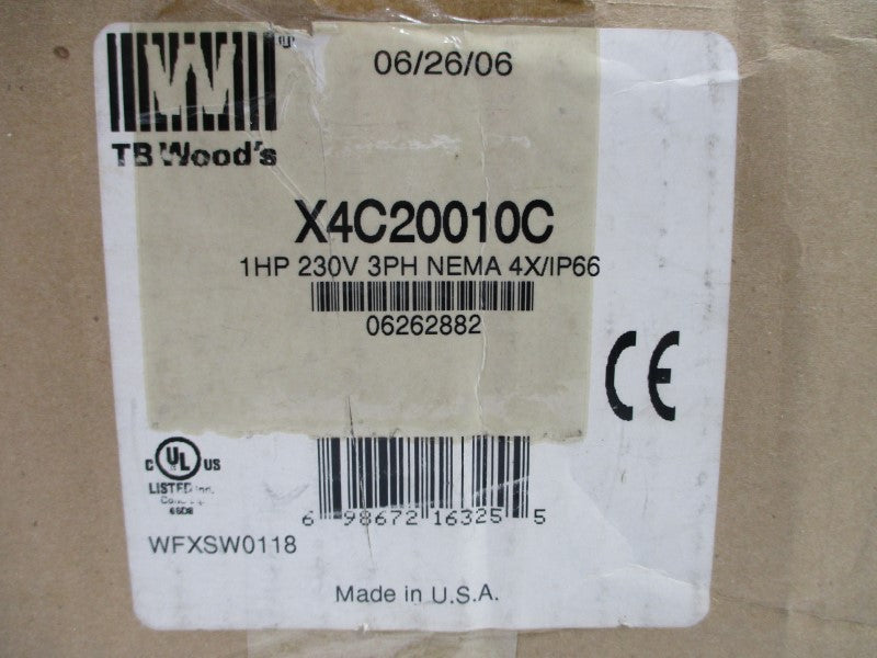 TB WOODS X4C20010C 200-230V 5.6/4.8A NSMP