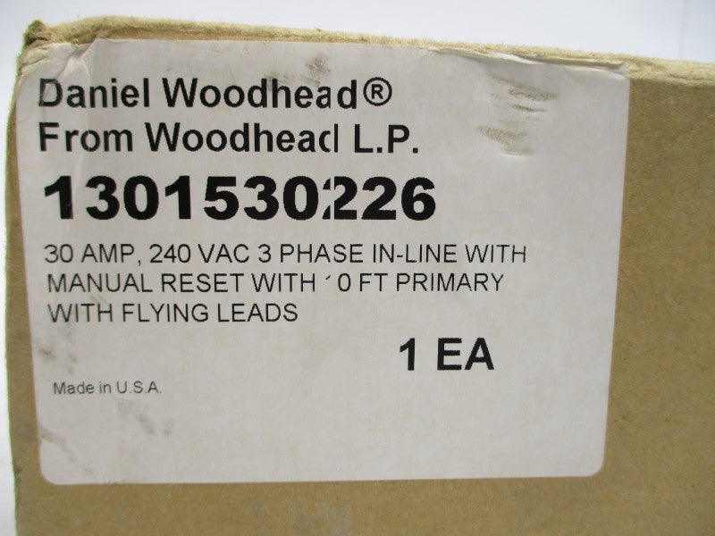 DANIEL WOODHEAD 1301530226 240VAC 30A NSMP