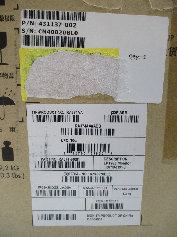 HP RA374A 431137-002 100-240V 1.1A NSMP