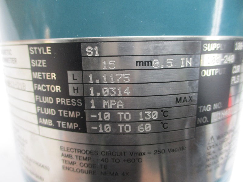 YOKOGAWA AXF015C-E1CE1L-AA11-21B/FF1/L2/YF268 100-240VAC 0.2A NSMP