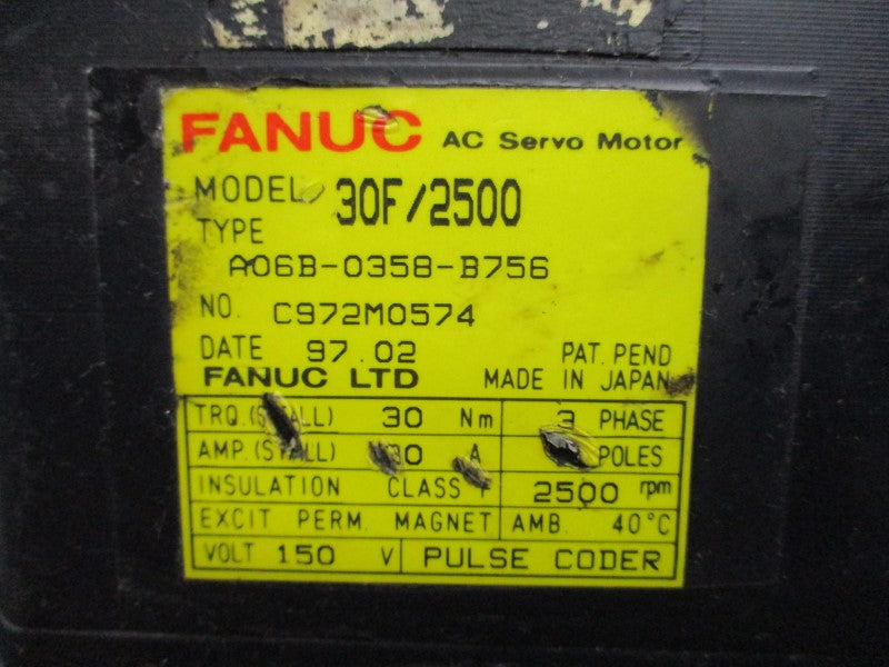 FANUC A06B-0358-B756 150V 30A UNMP