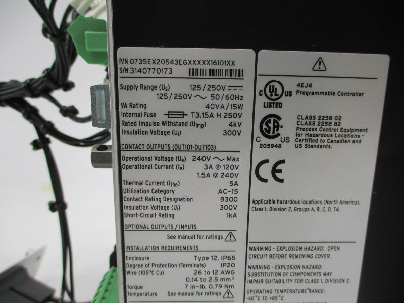 SEL 0735EX20543EGXXXXX16101XX 125/250V 3A NSNP