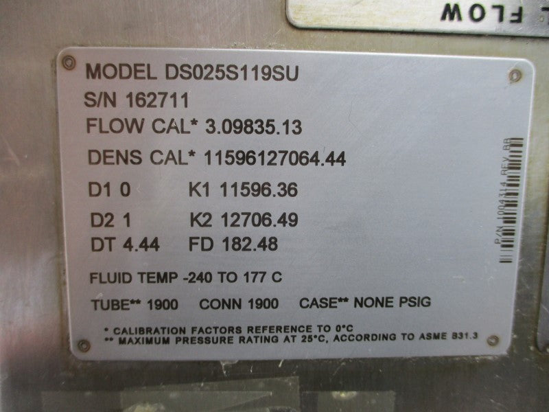 MICRO MOTION DS025S119SU UNMP