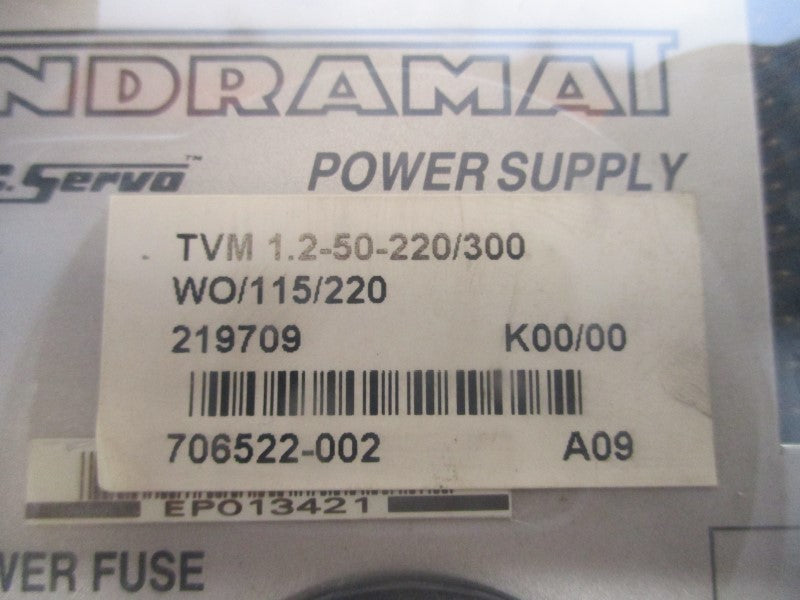 INDRAMAT TVM1.2-50-220/300-W0-115/220 24VDC 10A UNMP