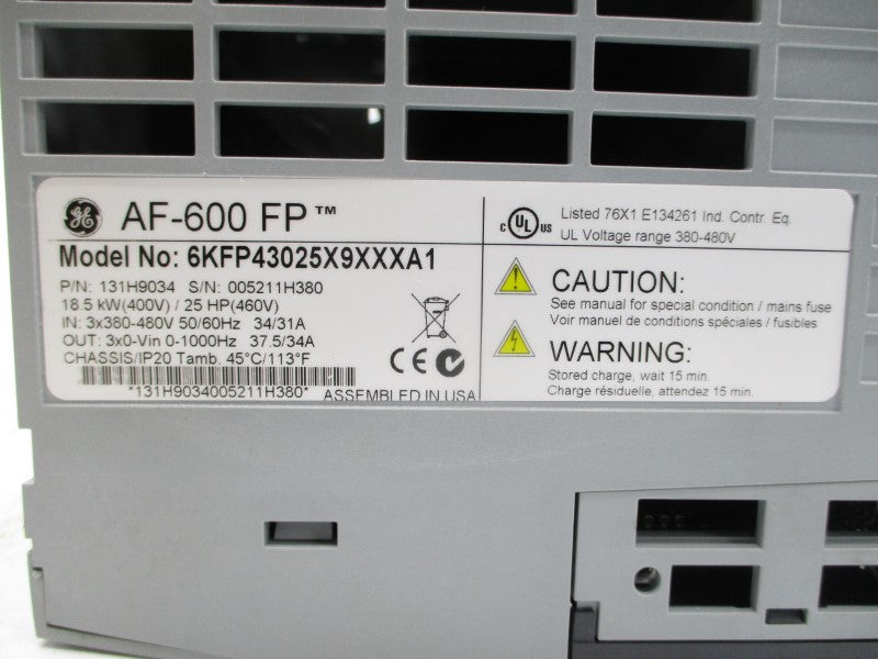 GENERAL ELECTRIC 6KFP43025X9XXXA1 380-480V 34/31A NSMP