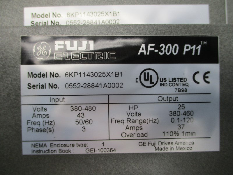 FUJI ELECTRIC 6KP1143025X1B1 380-480V 43A NSNP