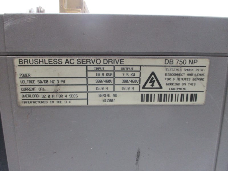 CONTROL TECHNIQUES DB750NP 380/460V 16.0A UNMP