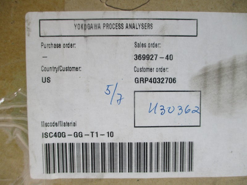 YOKOGAWA ISC40G-GG-T1-10 NSMP
