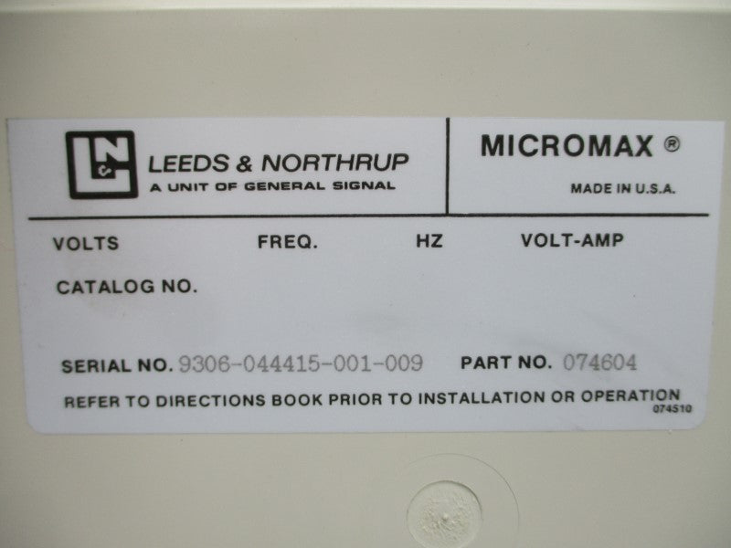 LEEDS&NORTHRUP 074604 NSNP