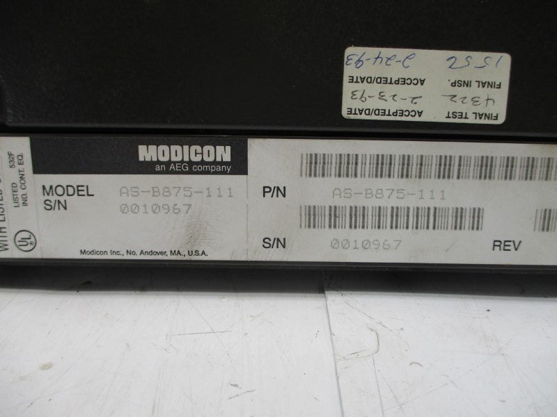 MODICON AS-B875-111 NSMP