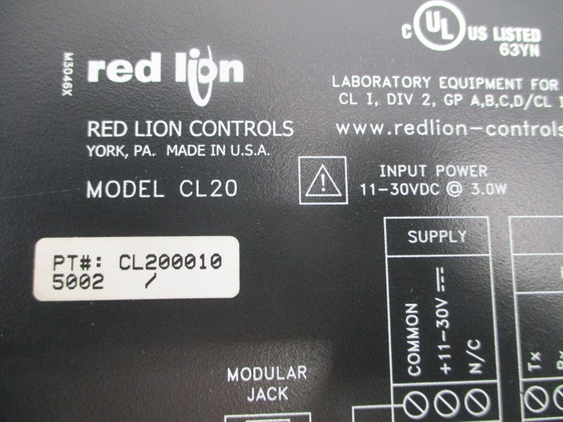 RED LION CONTROLS CL200010 11-30VDC NSMP