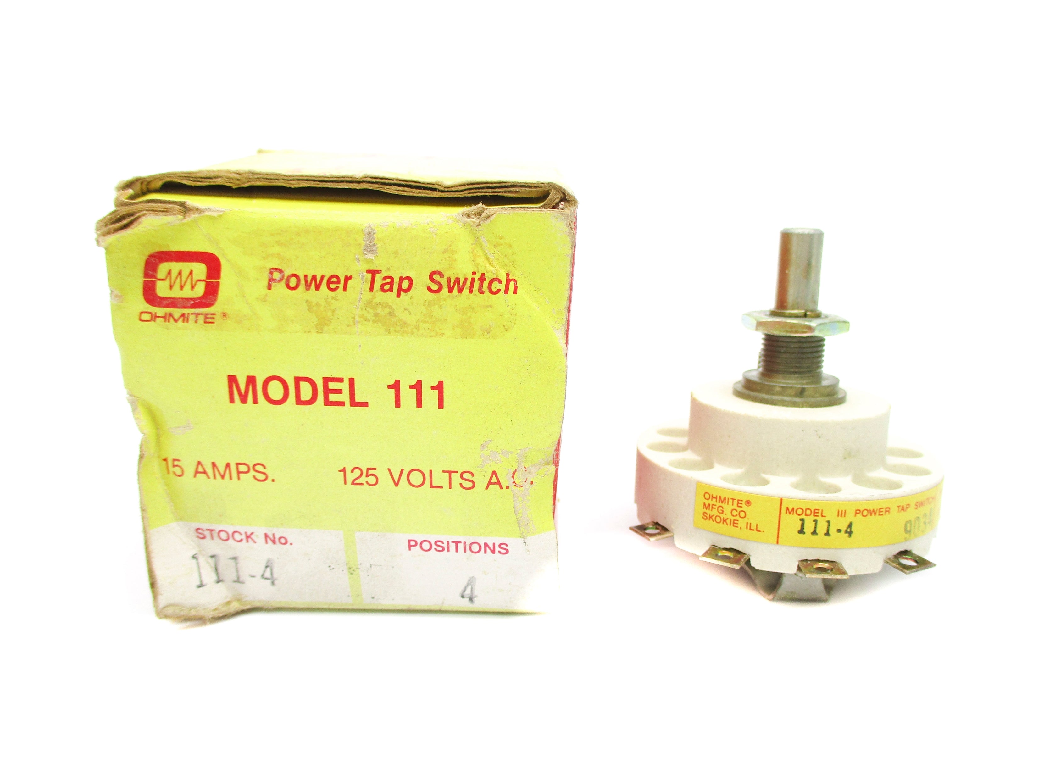 OHMITE 111-4 15A 125VAC NSMP