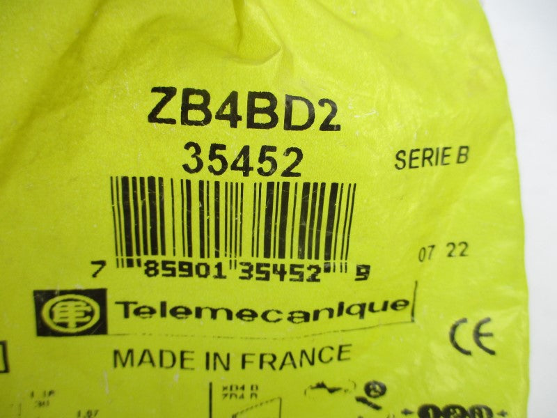 TELEMECANIQUE ZB4BD2 SER. B NSMP