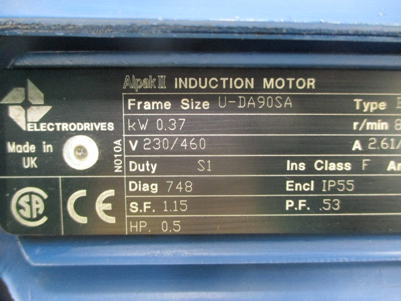 ELECTRODRIVES BM90SC8T/2 230/460V 2.61/1.30A NSNP