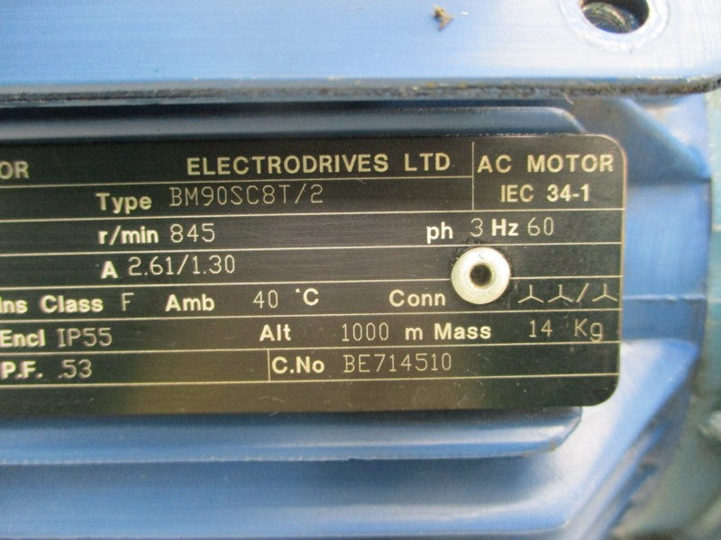 ELECTRODRIVES BM90SC8T/2 230/460V 2.61/1.30A NSNP
