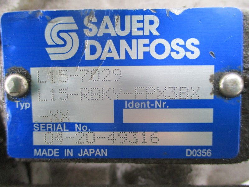 SAUER DANFOSS L15-7029 L15-RBKY-FPX3BX-XX NSNP
