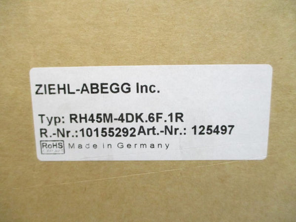 ZIEHL-ABEGG RH45M-4DK.6F.1R 460V 2.3A NSMP