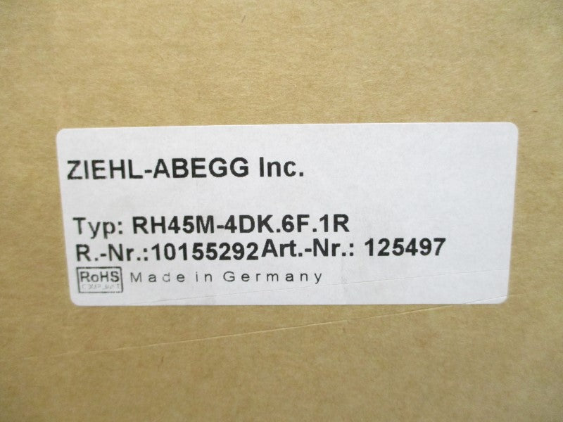 ZIEHL-ABEGG RH45M-4DK.6F.1R 460V 2.3A NSMP
