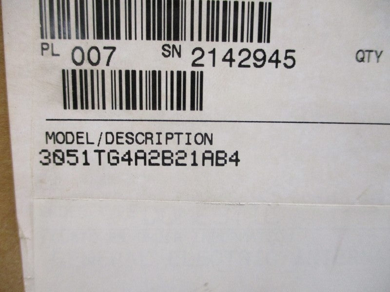 ROSEMOUNT 3051TG4A2B21AB4 10.5-55VDC 0-4000PSI NSMP