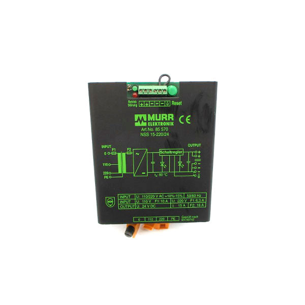 MURR ELEKTRONIK 85570 NSS15-220/24 110/220VAC 10A (AS PICTURED) NSNP