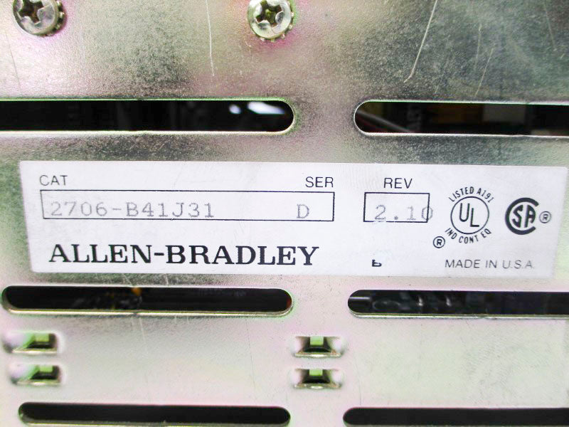 ALLEN BRADLEY 2706-B41J31 SER. D 110/120VAC 3A UNMP