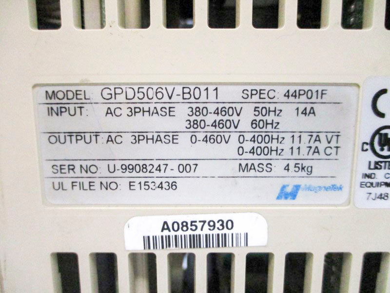 MAGNETEK GPD506V-B011 380-460V 14A UNMP