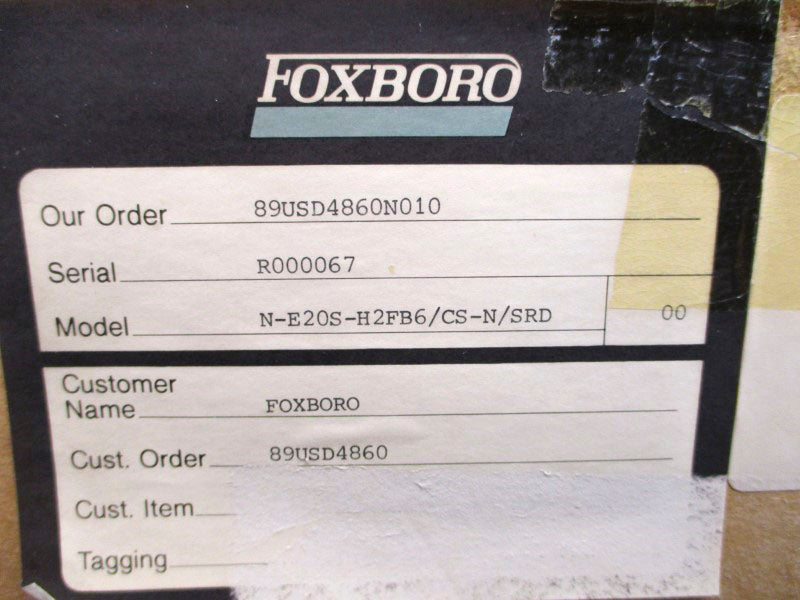 FOXBORO N-E20S-H2FB6/CS-N/SRD 2A NSMP