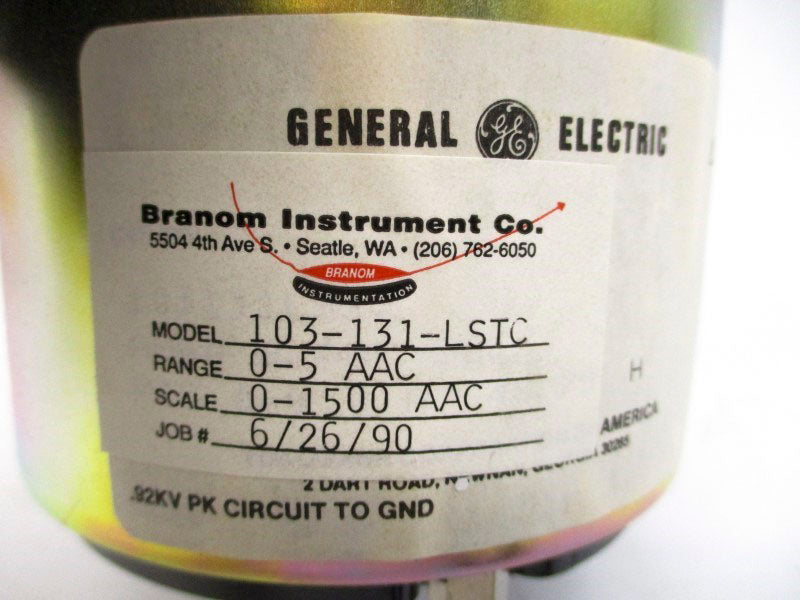 GENERAL ELECTRIC 103-131-LSTC 0-500AAC NSMP