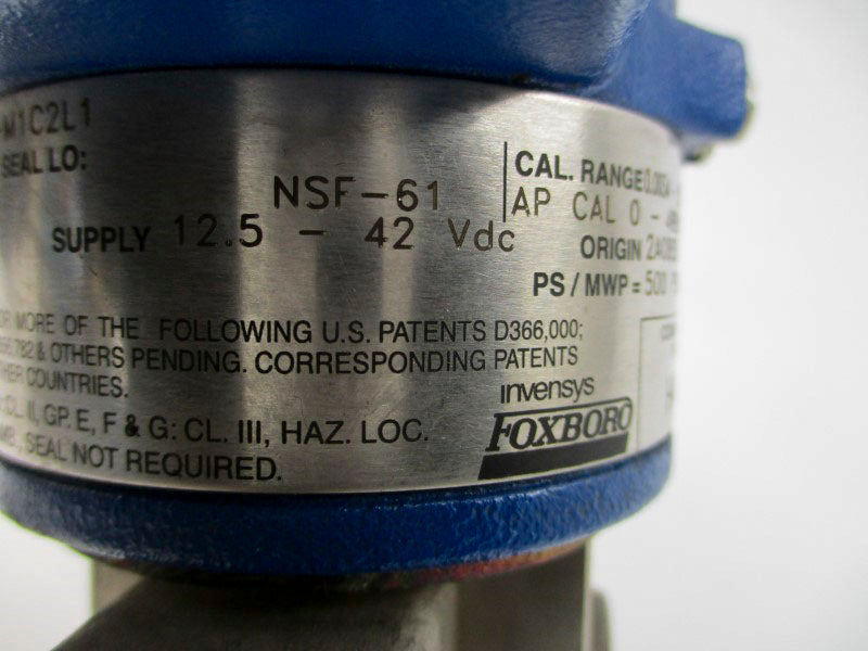 FOXBORO IMV30-T22AG21F-M1C2L1 12.5-42VDC 500PSI NSNP