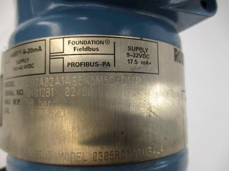 ROSEMOUNT 3051CD2A02A1AS5K5M5Q4D1TR 10.5-42.4VDC 6092PSI NSNP