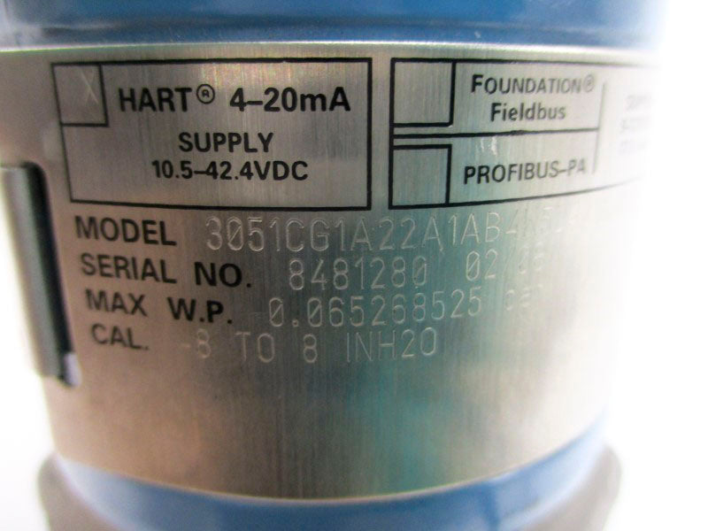 ROSEMOUNT 3051CG1A22A1AB4K5L4M5Q4D1DFTR 10.5-42.4VDC NSNP