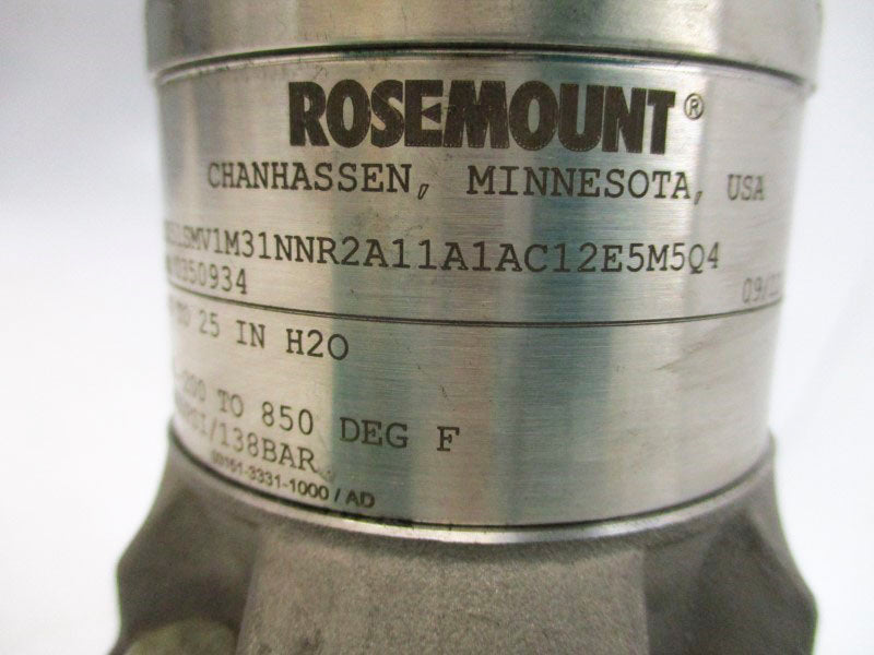 ROSEMOUNT 3051SMV1M31NNR2A11A1AC12E5M5Q4 2000PSI NSNP
