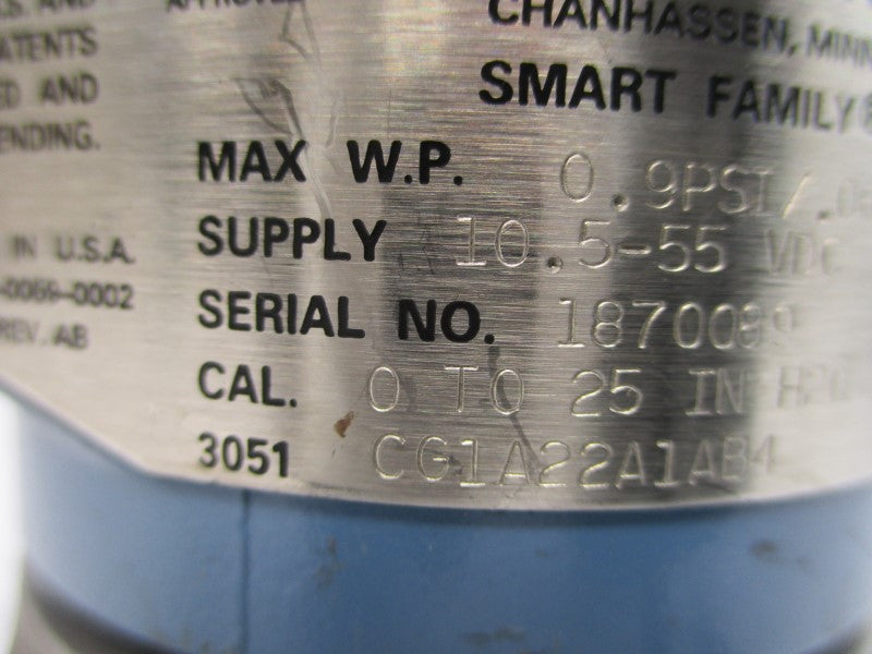 ROSEMOUNT 3051CG1A22A1AB4 10.5-55VDC 0.9PSI NSNP