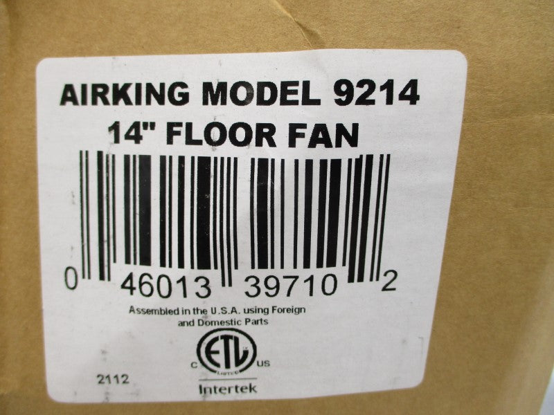 AIR KING 9214 120V .66A 14" NSMP