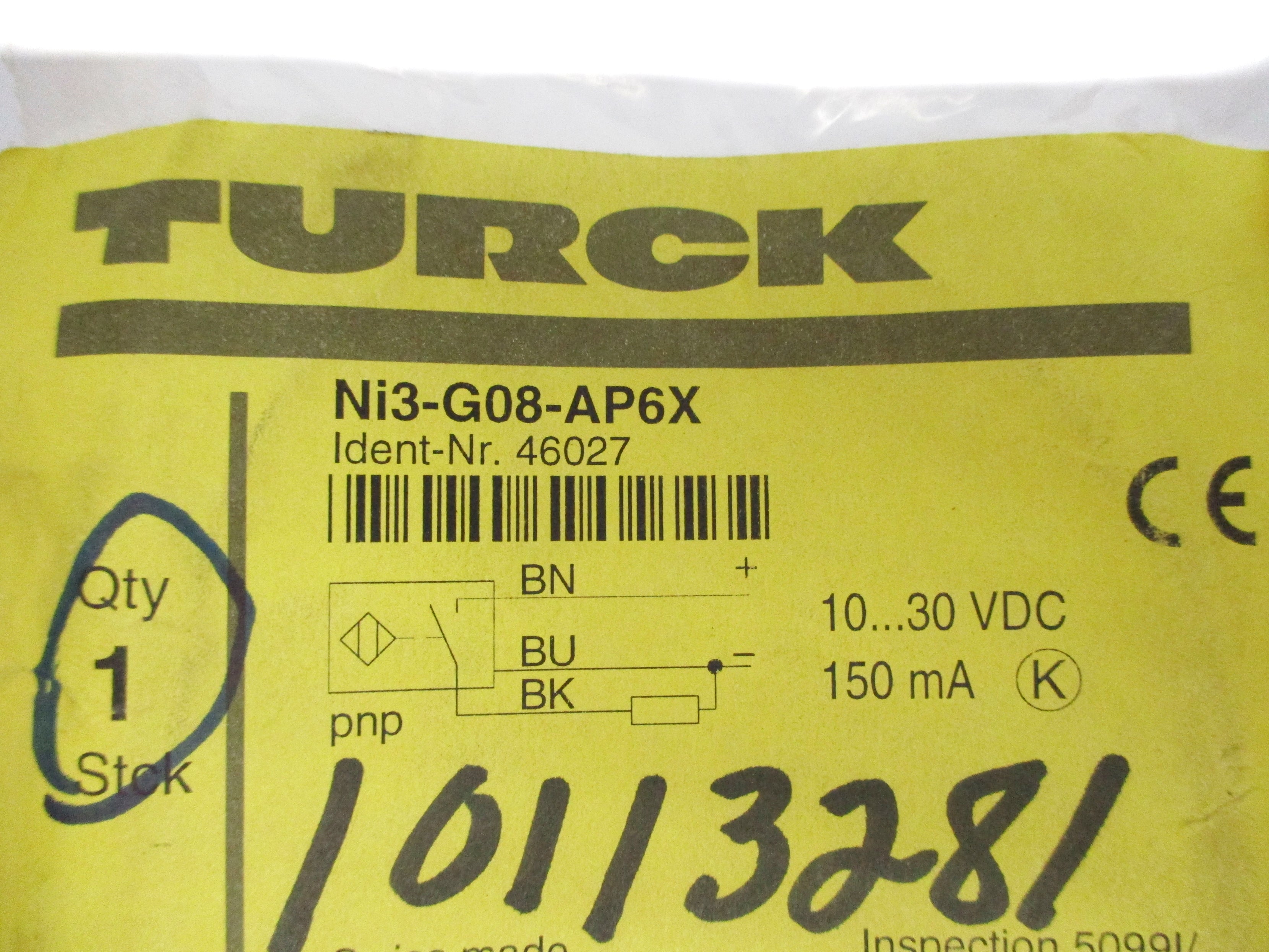 TURCK NI3-G08-AP6X 46027 10-30VDC NSMP