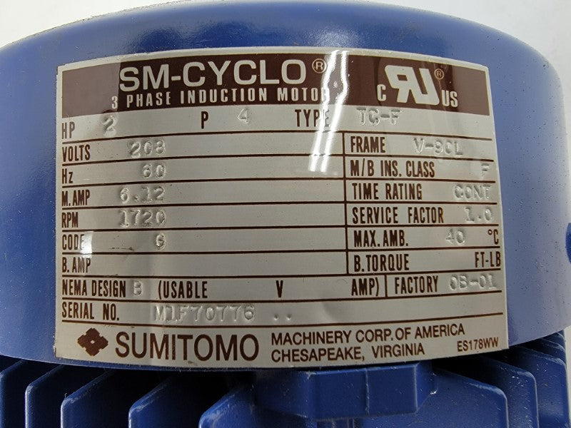 SUMITOMO CNHM2-6095-13 208V 6.12A NSMP