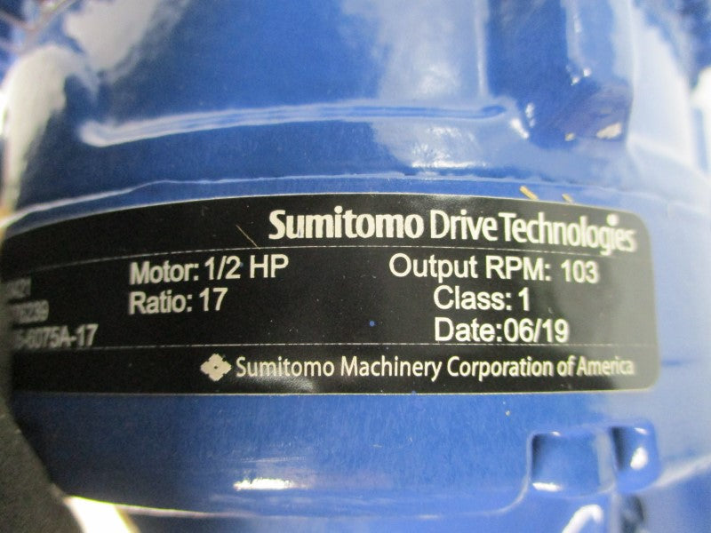 SUMITOMO CNHM05-6075A-17 PA076239 230/460V 2.15/1.08A NSMP