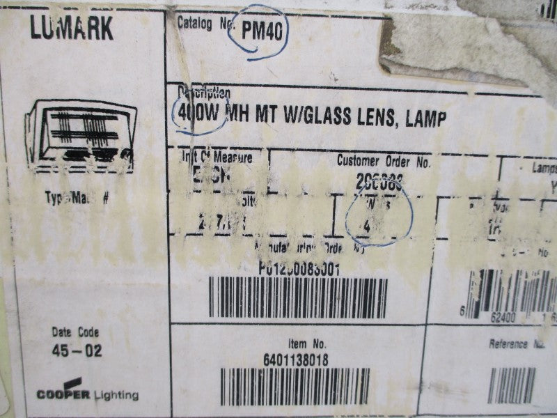 COOPER PM40 277V 1.75A NSMP