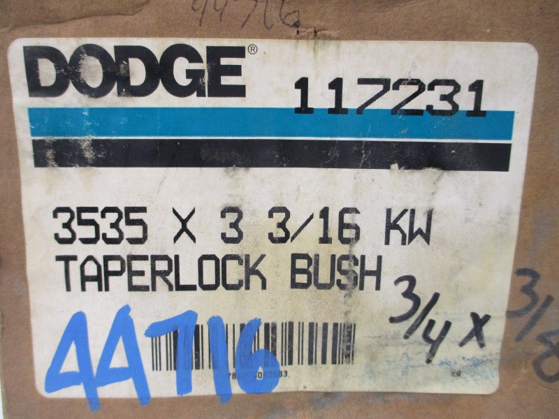 DODGE 117231 3535X3-3/16KW NSMP