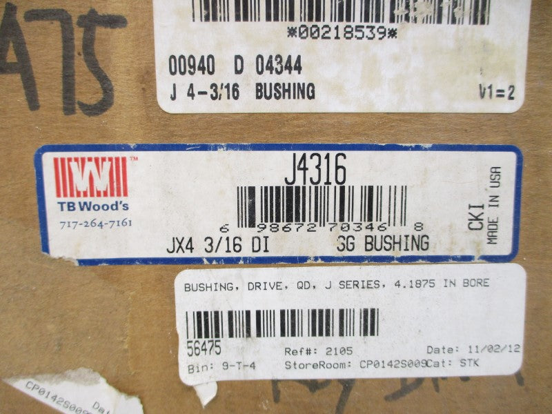 TB WOODS J4316 JX4-3/16DI NSMP