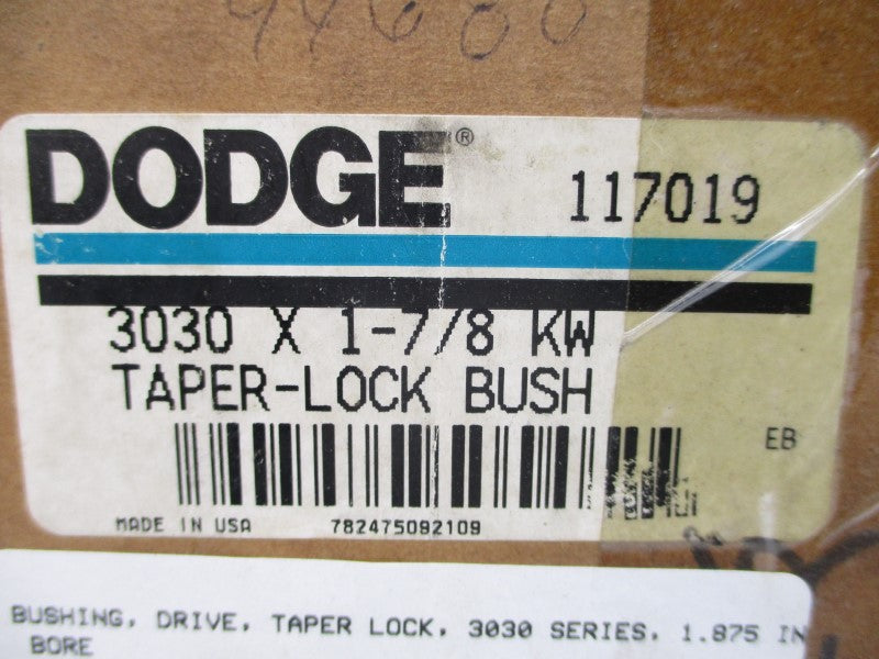 DODGE 117019 3030X1-7/8KW NSMP