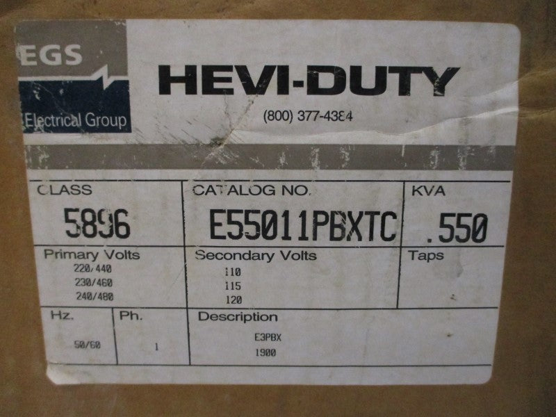 HEAVY-DUTY 5896 E55011PBXTC 240/480V NSMP