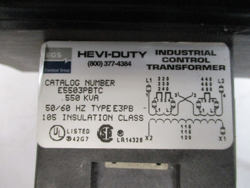 HEVI-DUTY E5503PBTC 480V 5.6A NSNP