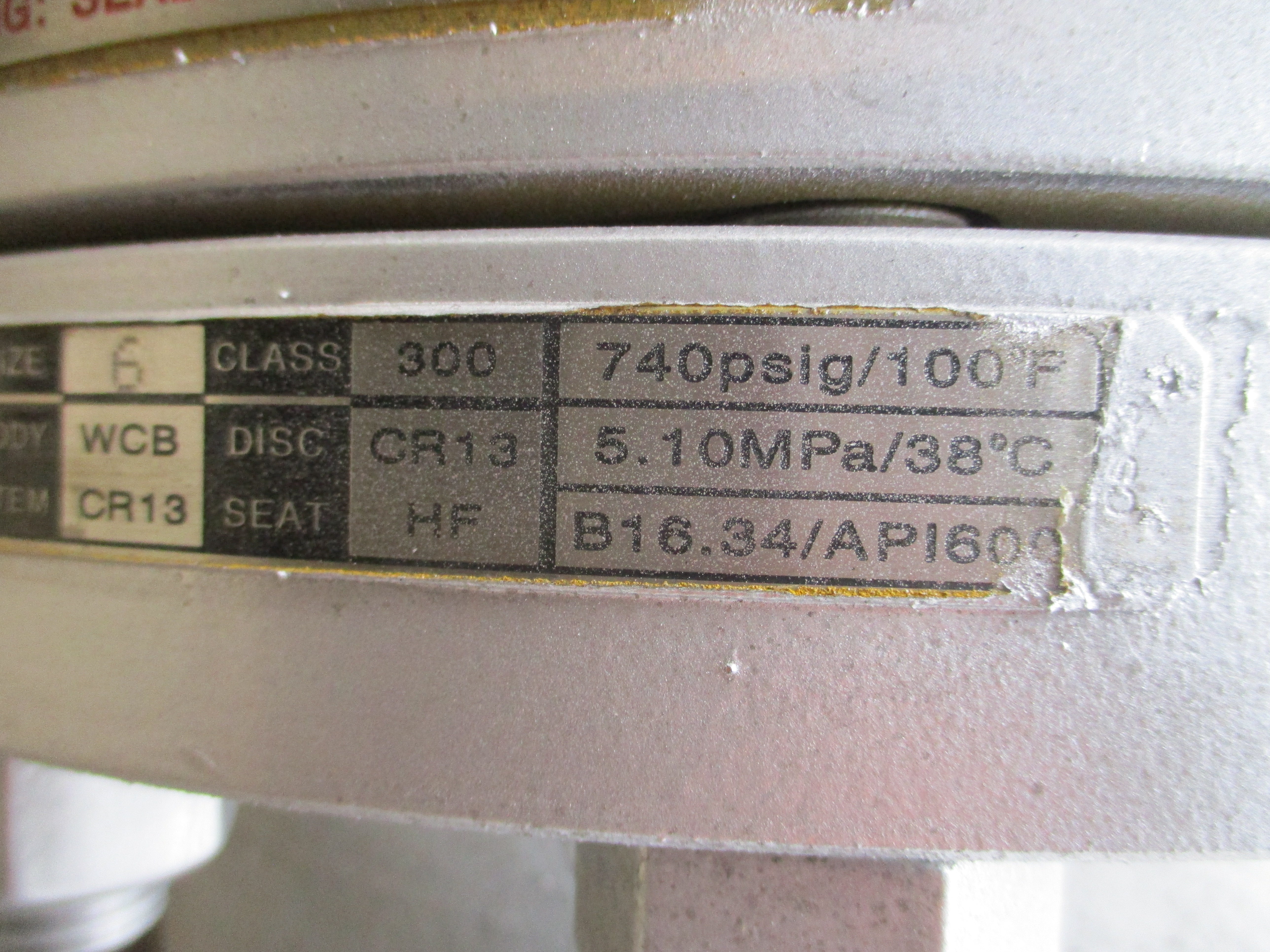 KITZ 300SCLS WCB CR13 B16.34/API600 740PSI 6" NSNP