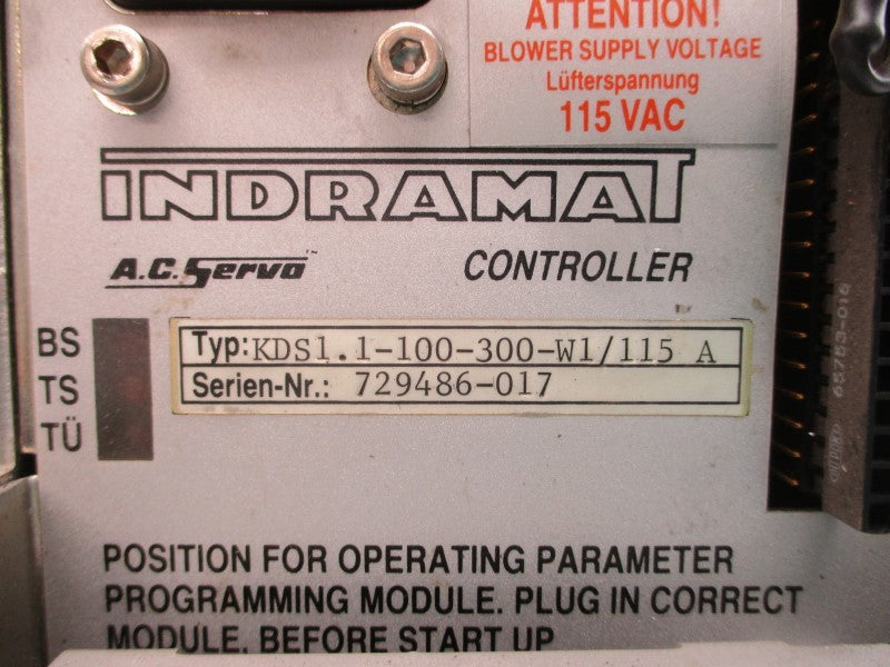 INDRAMAT KDS1.1-100-300-W1/115A 115VAC UNMP