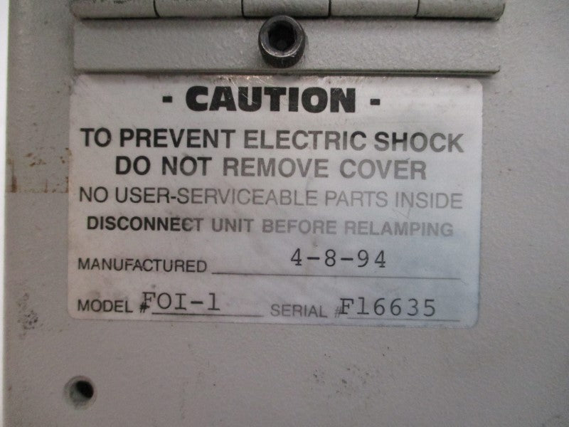 FIBEROPTIC SYSTEMS FOI-1 120VAC 2.0A UNMP