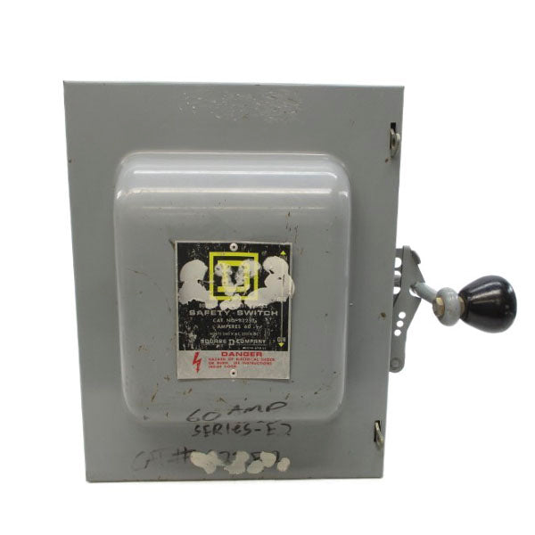 SQUARE D 82252 SER. E2 240VAC 60A UNMP