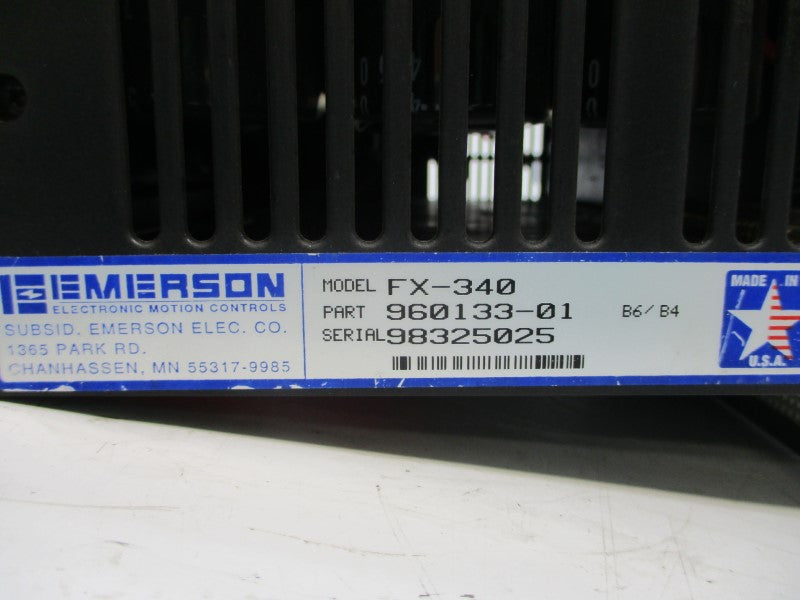 EMERSON FX-340 960133-01 115VAC 8.0A UNMP