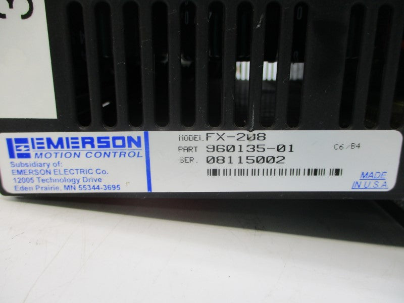 EMERSON FX-208 960135-01 240V 4.0A UNMP